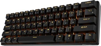 Royal Kludge RK61-US Red Switch Siyah Kablosuz Mekanik Oyuncu Klavyesi