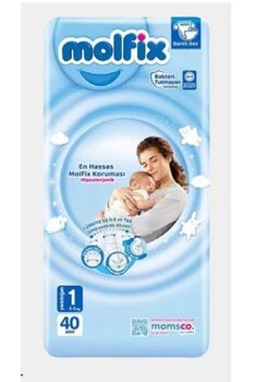 Molfix Yenidoğan 1 Numara 40'Lı Paket Bebek Bezi