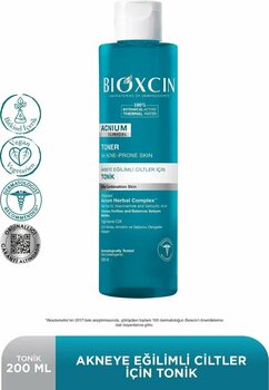 Bioxcin Acnium Tonik 200 Ml Clinical Vegan Akneye Eğilimli Ciltler İçin 4'Lü