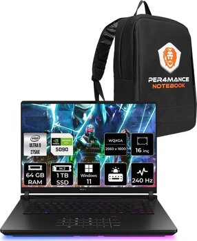 Asus Rog Strix G16 Ultra 9 275Hx 64Gb 1Tb Ssd Rtx5090/24Gb 175W 240Hz 16'' 2.5K W11H Gaming
