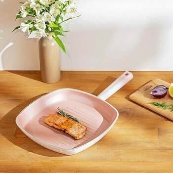 Emsan Swiss Crystal Kare Pembe Tava 28 cm