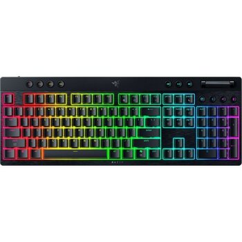 Razer Blackwidow V4 Düşük Profilli Hyperspeed ​​- Kablosuz, Düz Mekanik Oyun Klavyesi (Hyperspeed ​​​​wireless ve Bt, Çok Işlevli Döner Denetleyici...