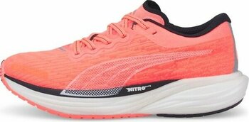 Puma Kadın Sunset Glow-Puma Black Puma Deviate Nitro 2 Wns Pembe Kadın Koşu Ayakkabısı - Siyah - 37