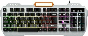 Lecoo KB123 Siyah, Gri Mekanik Hisli Kablolu Oyuncu Klavyesi