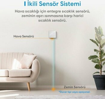 Meross Wi-Fi Uzaktan Kontrollü Akıllı Termostat - Yok