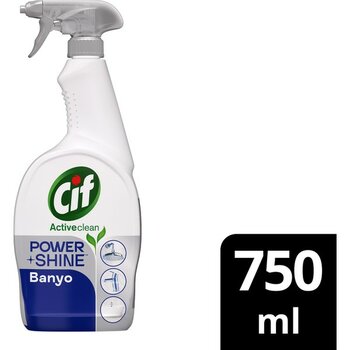 Cif Power & Shine Sprey Banyo İçin Temizleyici ve Kireç Çözücü 750 ML