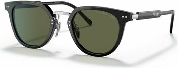 Prada PR 17YS 1AB03R 49-22 Polarize Erkek Füme Kemik Güneş Gözlüğü - Siyah