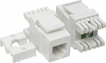 6P4C 180 Derece 3 Şase Keystone Jack RJ 45 Soket
