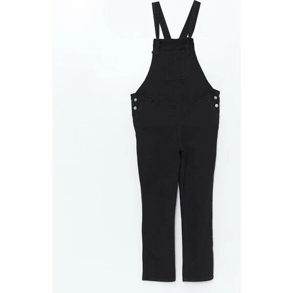 LCWAIKIKI Kare Yaka Kadın New Black 42 Jean Salopet