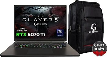 Game Garaj Slayer5 9XL-5070Ti C1 Ultra 9 275HX 32 GB 1 TB SSD RTX5070TI 17" Gaming Laptop