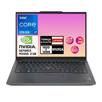 Lenovo ThinkPad E14 G5 21jk0095tx 015 i7-1355U 14" 40 GB RAM 1 TB SSD 2 GB Mx550 Wuxga W11p Laptop