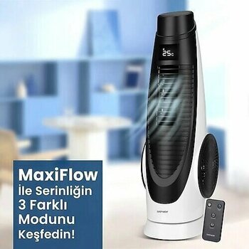 Goldmaster Maxi Flow Extra Turbo 90 W Beyaz Yer Tipi Vantilatör