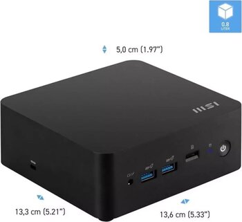 Msı Msı Cubı Nuc 1M-003Eu Core 3 100U-64Gb Ddr5 Ram-512Gb Nvme-W11 Pro Mını Pc