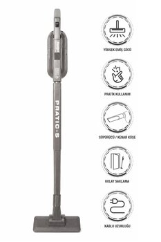 Fantom Pratıc-S P1200 Toz Torbasız Dikey Süpürge Antrasit
