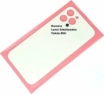 Apple iPhone 12 Pro Max Arka Kapak CAM Beyaz