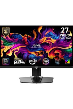 MSI MAG 271QP QD-OLED X28 27 2560x1440 WQHD 280Hz 0.03 ms HDMI DP Type-C True Black 400 FreeSync Premium Pro QD-OLED Gaming Monitor