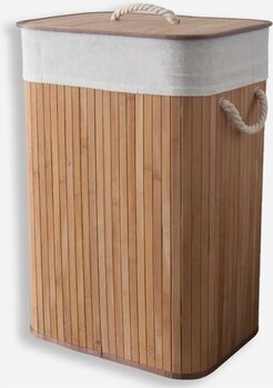 Drc Bambu Katlanır Kirli Çamaşır Sepeti Tekli