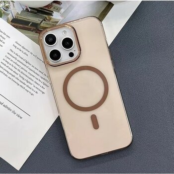 iPhone 16 Pro Sarararmaz Magsafe Mika Sert Kapak - Çöl Rengi