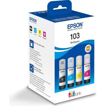 Mabelme Epson 103 Ecotank 4 Renkli Çoklu Paket C13T00S64A - Option-1