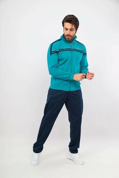 Erkek Şeritli Rashell Eşofman Takım Zümrüt M