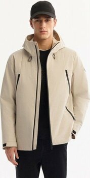 Avva Erkek Bej Kapüşonlu Fonksiyonel Çift Kullanım Suİtici Rüzgar Geçirmez Mevsimlik Mont A52Y6096 - M