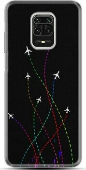 Xiaomi Redmi Note 9 Pro Kılıf Desenli Line Planet 1736 Siyah