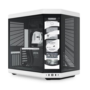 HYTE Y70 Touch Panda Temperli Cam USB 3.2 E-ATX Dual Chamber Mid Tower Dokunmatik Ekranlı Gaming Kasa