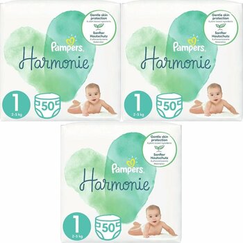 Prima Pampers Harmonie Bebek Bezi Beden:1 (2-5kg) Yeni Doğan 150 Adet Aylık Ultra Fırsat Pk