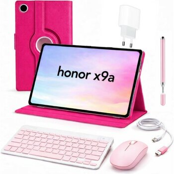 Honor Pad X9A 8gb 256GB 11.5'' Tablet+Kılıf+Klavye+Mouse+Şarj Başlık (Kalem Hediyeli) - 256 GB - Pembe