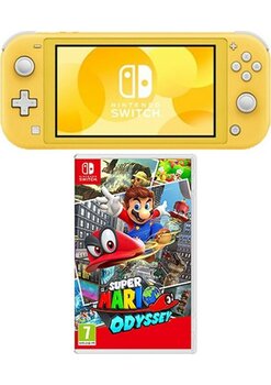Nintendo SwitchLite Konsol Sarı + Nintendo Super Mario Odyssey Switch Oyun