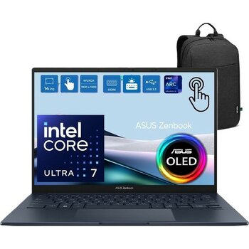 Asus Zenbook 14 UX3405CA-QL286W Intel Core Ultra 7 255H 16GB LPDDR5X 1tb SSD Intel Arc Graphics 14.0" Wuxga OLED 400NIT Windows 11 Home Dokunmatik ...