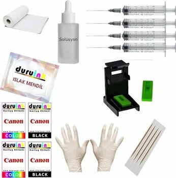 Duruınk Siyah 500 ml Canon PG-545 CL-546 Uyumlu Kartuş Dolum Seti
