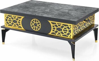 Aras 5 Kademeli Akıllı Sihirli Orta Sehpa 60x90 Siyah