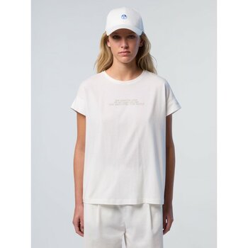 Regular Fit 3D Baskılı %100 Pamuk Bisiklet Yaka Tişört - Marshmallow - XL