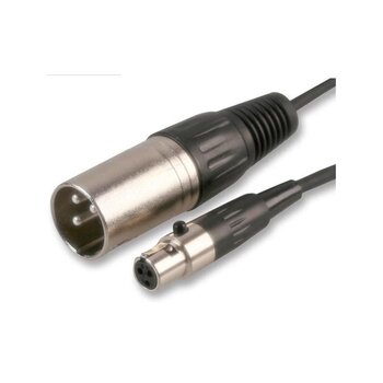 3 Pin Mini Xlr Dişi To 3 Pin Xlr Erkek Kablo 50 Cm