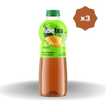 Fuse Tea Pet Mango-Ananas 1 lt - (3 Adet)