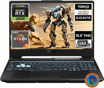 Asus TUF Gaming A15 FA506NF-HN050A2 RTX2050 256GB SSD 16GB RAM 15.6" FullHD FreeDOS Oyuncu Notebook