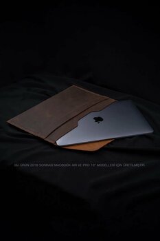 minimal X design Deri Macbook Kılıfı Macbook Air & Pro 13 Uyumlu Dizüstü Bilgisayar Kılıfı