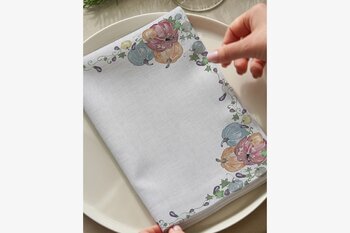 Renkli Balkabağı Pamuklu Altı Adet Peçete