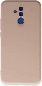 Huawei Mate 20 Lite Kılıf Nano Içi Kadife Silikon - Pudra - 1 - Renkli
