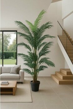 Maki Dekor Yapay Ağaç Areka 190  cm - Yeşil