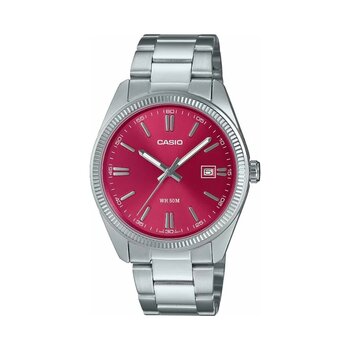 Casio Mtp-1302pd-4avef Quartz Çelik Gri Kırmızı Kadran 39 Mm Erkek Kol Saati Gri
