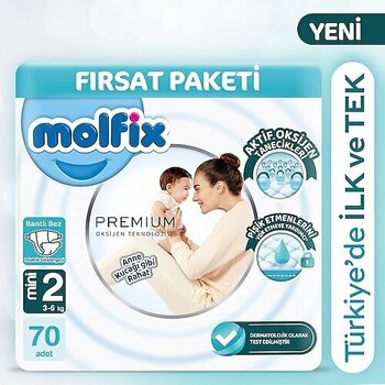 Molfix Premium Mini No:2 70'li Bebek Bezi