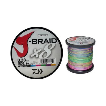 Daiwa J-braid 8x 1500mt 0.28mm İp Misina Multi Color