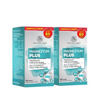 Naturalnest Magnezyum Plus 60 Tablet x 2