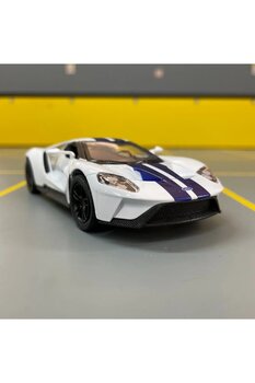 Kinsmart 2017 Ford Gt 1/36 Ölçek Diecast Metal Model Araba Çek Bırak Araba Oyuncak Araba