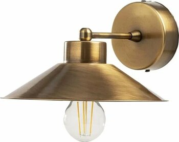 Tel Lighting Konik Şapkalı Antik Bronz Aplik