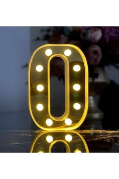 Gift Moda 3D Işıklı Led Harf Dekoratif Aydınlatma Büyük Boy