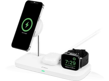 Ttec 2Ks32B AirCharger Trio Up MagSafe Uyumlu 3ü 1 Arada iPhone + Apple Watch AirPods Kablosuz Hızlı Şarj Standı
