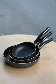 Metropolavm Teflon Tava Seti Siyah Teflon 16-20-24 cm 3'lü